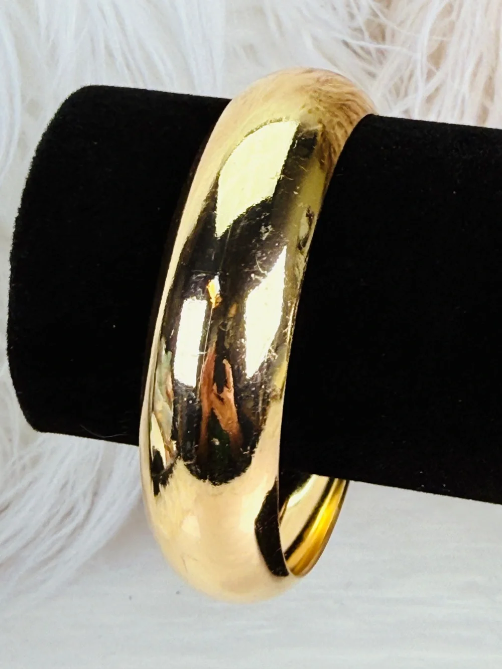 Vintage Goldtone Chunky Stacking Bangle Bracelet